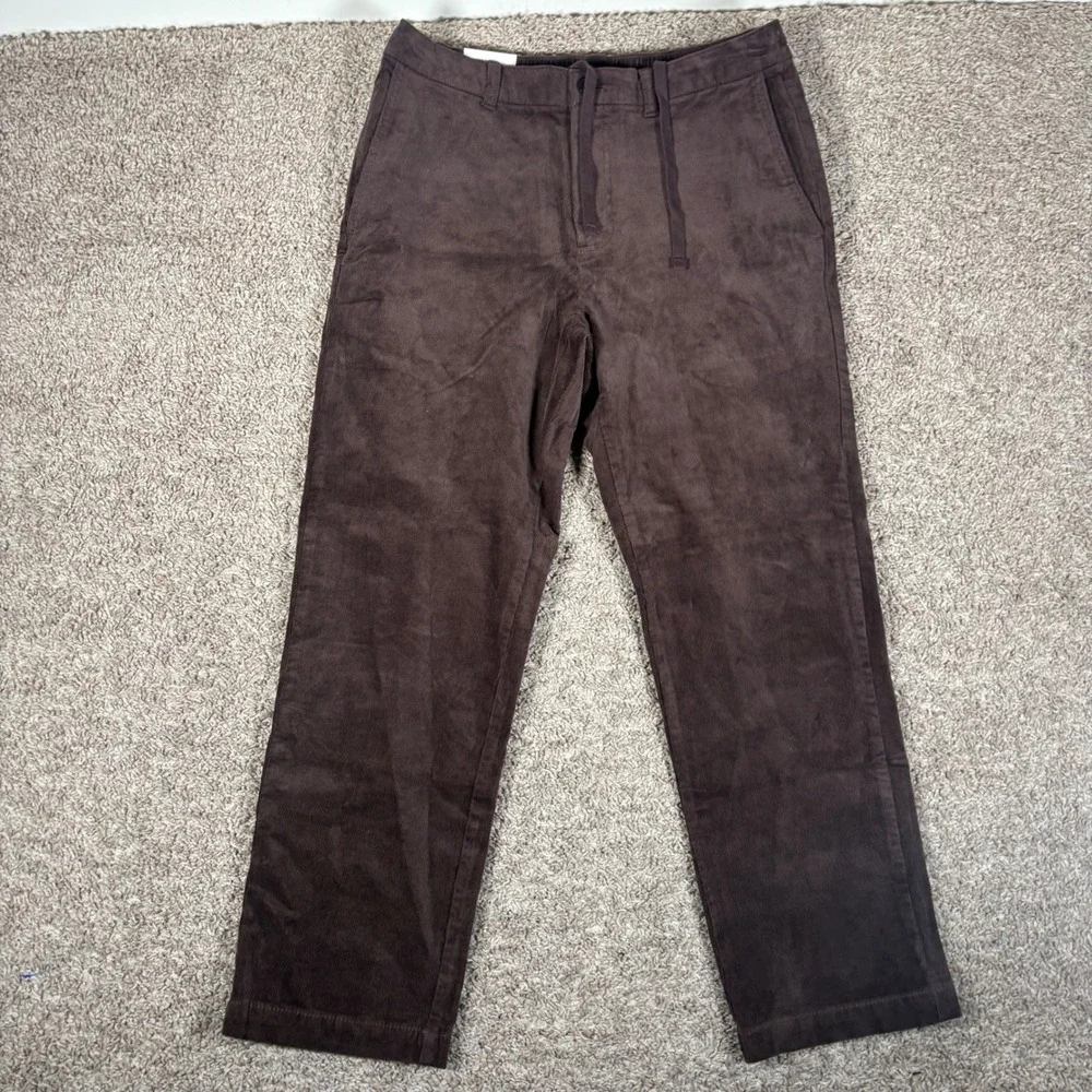 Banana‎ Republic Mens Travel Straight Corduroy Pants Brown 29x30 NEW